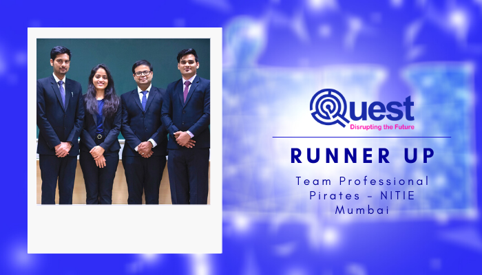Team Professional Pirates, NITIE Mumbai shines as the Runner Up of J&J QUEST season 8