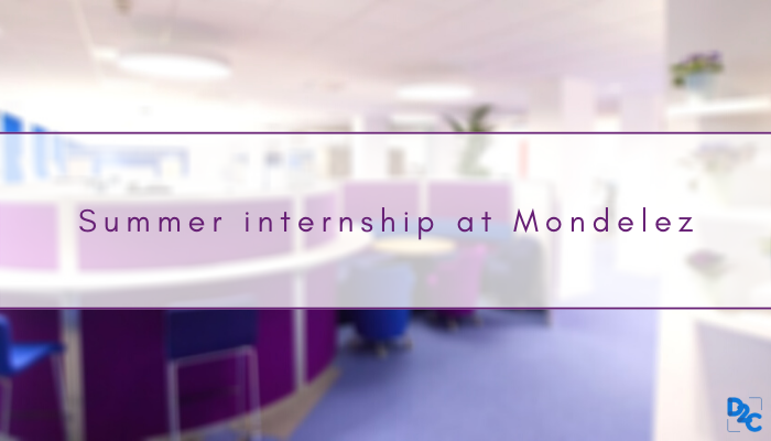 My internship journey at Mondelez as an iTaster -By Vanshika Sharma from XLRI Jamshedpur