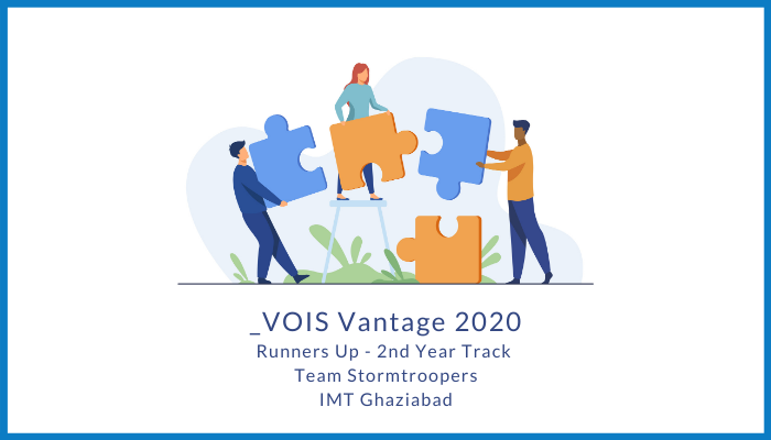 The essence of team work in becoming the Runners up of _VOIS Vantage 2020 -By Siddharth Sharma from IMT Ghaziabad