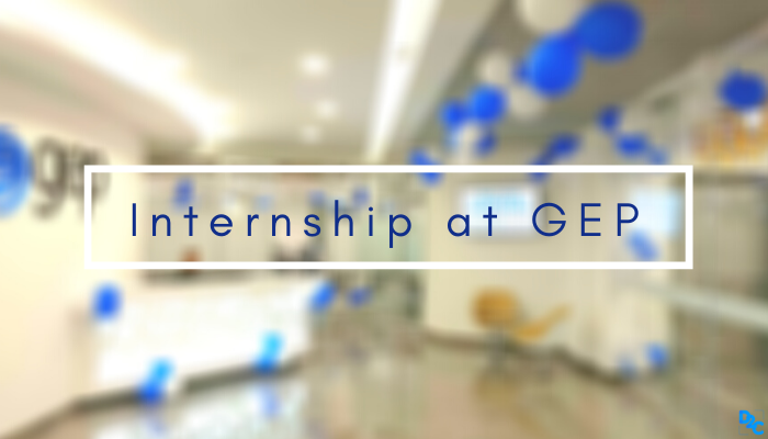 I garnered a good command of Product Management with my internship at GEP -By Ganesh R from SIOM Nashik