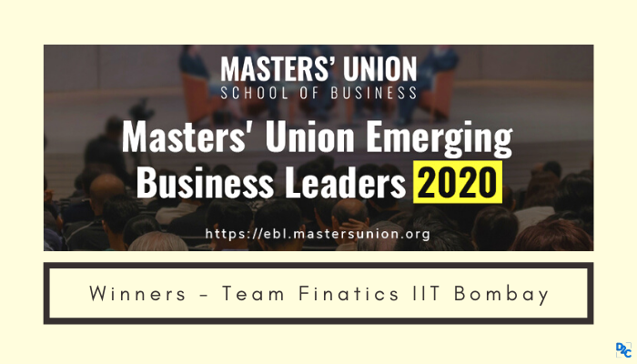The potency of intuitive and analytical approach | Winners of Masters Union Emerging Business Leaders 2020 from IIT Bombay
