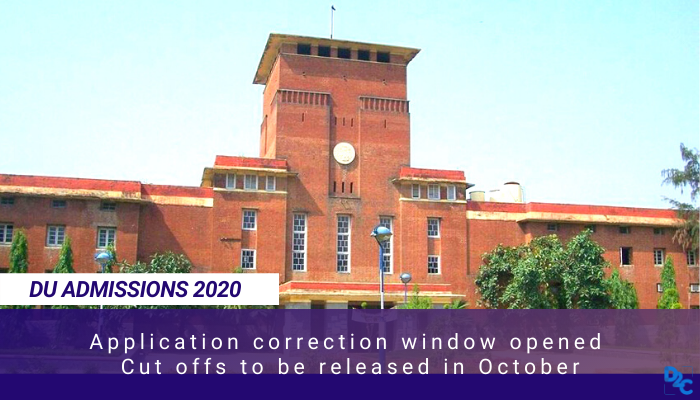 DU admissions 2020 application correction process begins, cut-offs to be declared in October