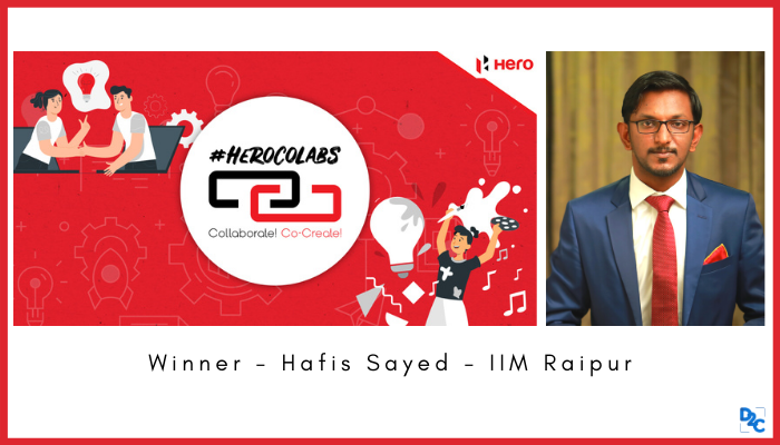 Committing to victory in the Hero CoLabs Global App Challenge -By Hafis Sayed from IIM Raipur