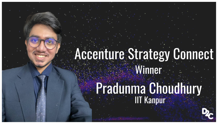 His business acumen helped him ace Accenture Strategy Connect 2021