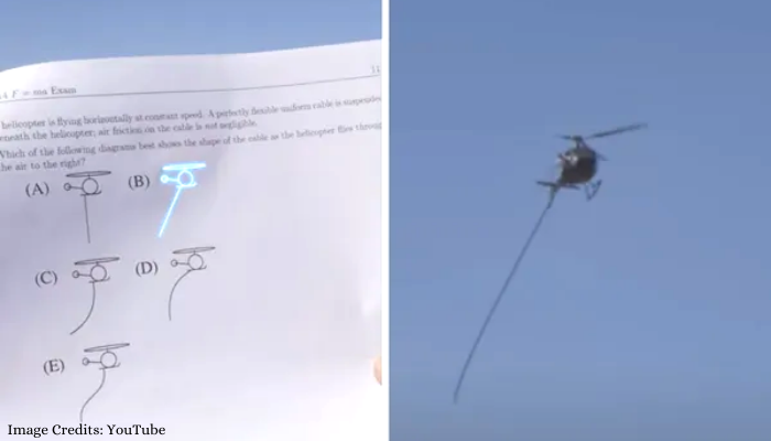 Problem Solving Reaches New Heights: WATCH A YouTuber Renting A Helicopter To Solve Physics Exam Question