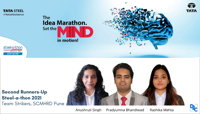 This is How Team Strikers from SCMHRD Pune (Second Runners-up, Tata Steel-a-thon 2021) Paved its Trajectory to Strike the Right Target!