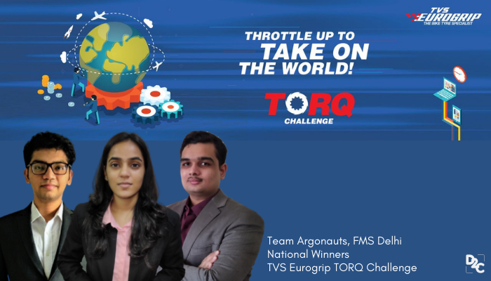 An Exclusive Interview With The National Winners Of TVS Eurogrip TORQ Challenge From FMS Delhi