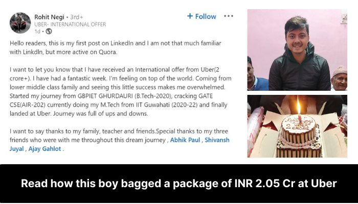 2.05 Cr Package! B.Tech From Ghurdauri, Master's From IIT Guwahati, And Finally Dream Job at Uber