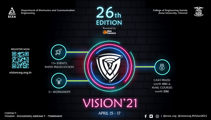 Throw Yourself Into VISION 2021 - Annual Intercollegiate Symposium by CEG