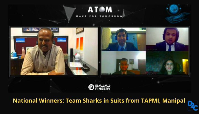 Team Sharks in Suits lift the winning title in Bajaj Finserv ATOM season 3 - By Siddharth Kashyap from TAPMI, Manipal