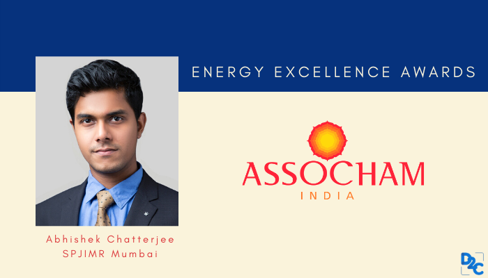 How did Abhishek Chatterjee from SPJIMR bag the ASSOCHAM Energy Excellence Award?
