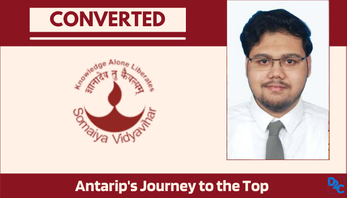 "How I got into my B-school of dreams?" Antarip Biswas from K J Somaiya