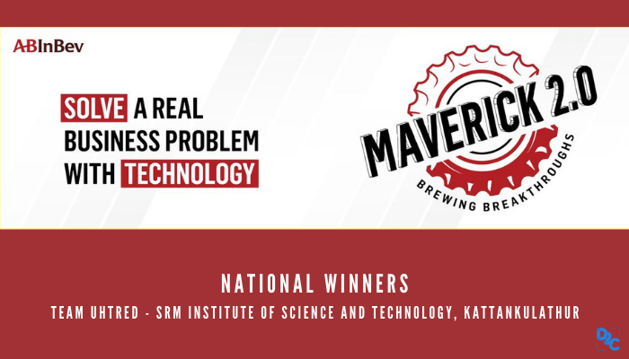 Meet the national winners of AB InBev Maverick 2.0 Bot-a-thon from SRM Institute of Science and Technology, Kattankulathur
