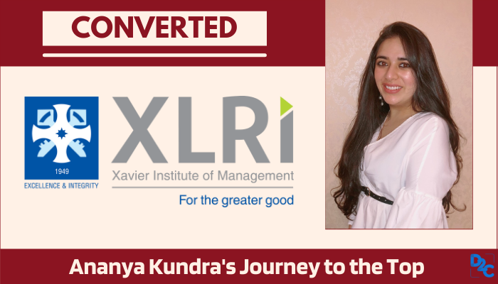 Meet Ananya who made her way through XLRI Jamshedpur with a percentile of 96.85