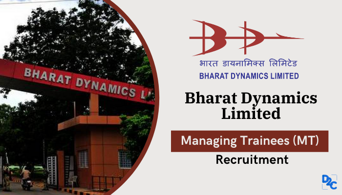 Bharat Dynamics Limited invites B.Tech and MBA students to apply for 40 Management Trainee posts