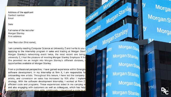 How to write a finance cover letter for Morgan Stanley (with a free sample!)