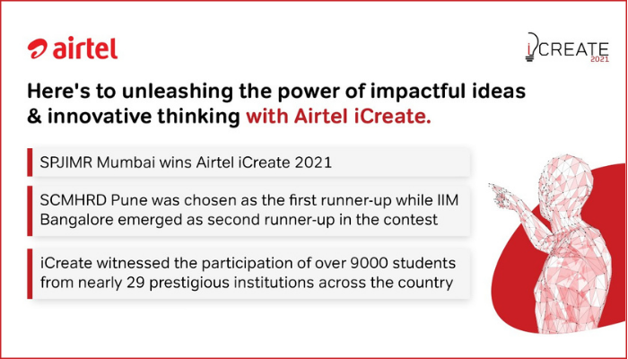 SPJIMR Mumbai Brings Home The Trophy Of Airtel iCreate 2021