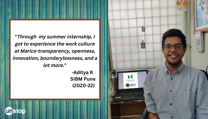 My Summer Internship Experience With Marico-By Aditya R, SIBM Pune