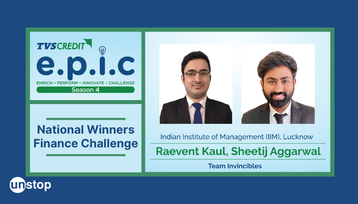 IIM Lucknow Shines At TVS Credit E.P.I.C. Finance Challenge Season 4
