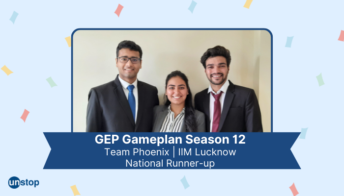 IIM Lucknow Sweeps GEP Gameplan Season 12 Runner-up Trophy