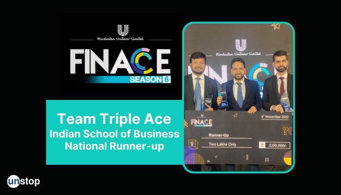 ISB Wins Applauds & Runner-up Trophy At HUL FinAce Season 6