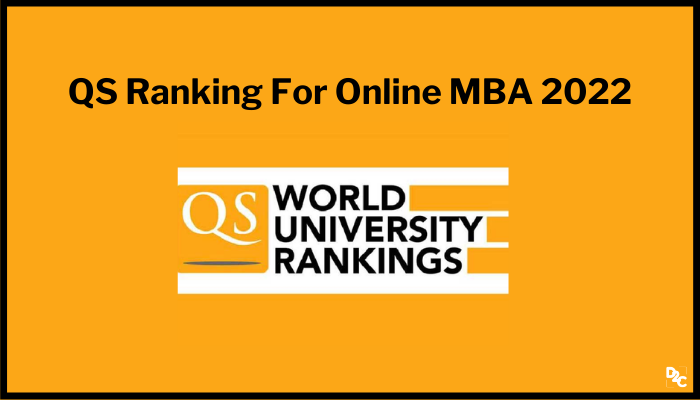 QS Ranking For Online MBA 2022 | Amity University Only One From India To Make In Top 100