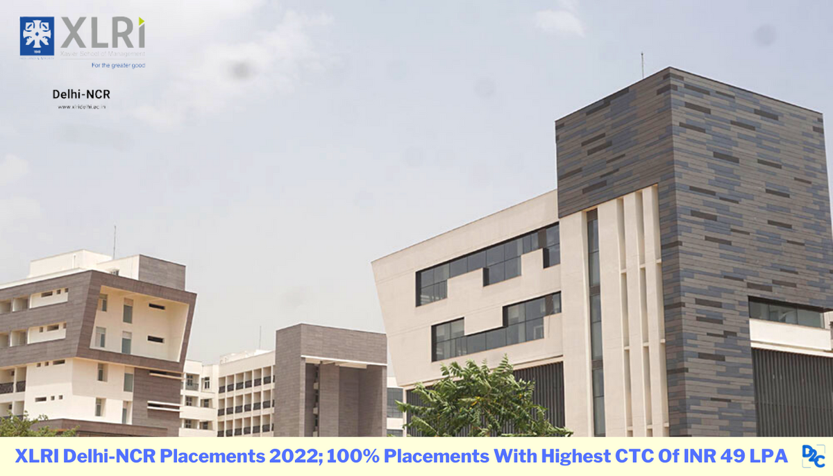 XLRI Delhi Placements 2022; Highest CTC For The First-Batch-Ever Touches INR 49 LPA