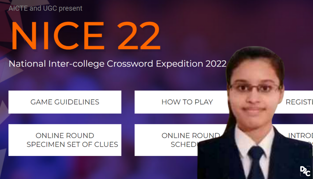 DU Girl Ranks First In Inaugural National Inter-college Crossword Expedition (NICE) 2022