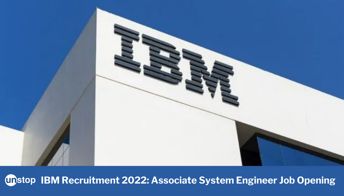 IBM Recruitment 2022: Applications Open For Freshers To Join As Associate System Engineer