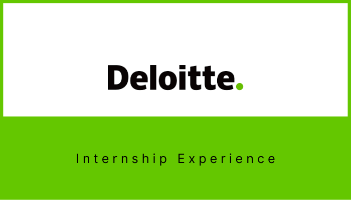 What an internship at Deloitte Consulting is like -By Shakthidhar B from IIM Kozhikode