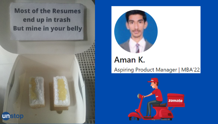 Resume Best Served Hot? MBA Grad Dresses As Zomato Delivery Boy To Deliver His Resume!