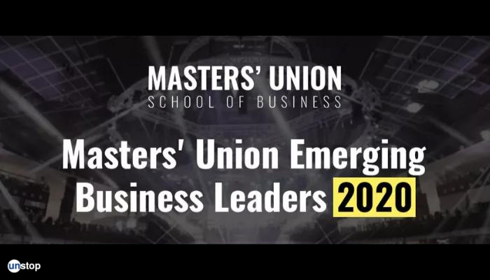 Brewing a concoction of MBA aspirants and leaders with Masters' Union Emerging Business Leaders 2020