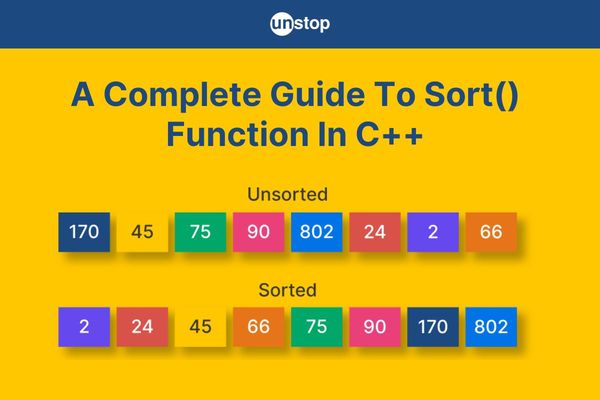 Sort() Function In C++ Explained (With Code Examples) // Unstop