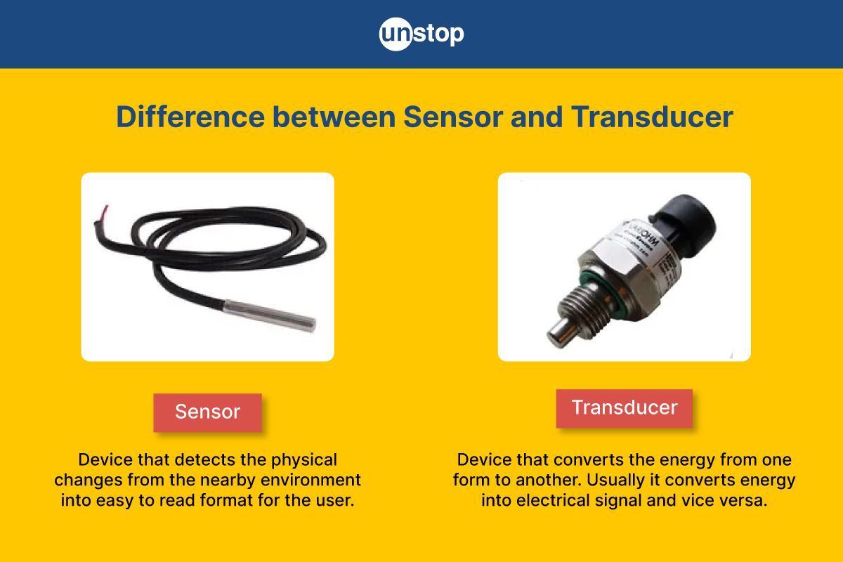 Difference Between Sensor And Transducer Explained In The Simplest Terms