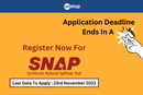 SNAP 2023 - Exam Details And Key Changes; Apply By 23rd Nov