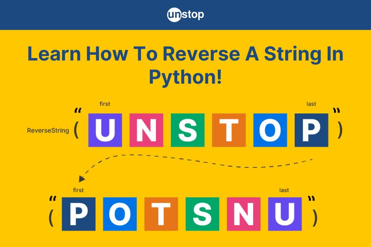 How To Reverse A String In Python In 10 Ways! (Code) // Unstop