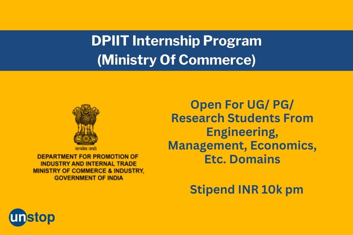 Ministry Of Commerce & Industry Internship 2023 (INR 10k PM), Apply Now!