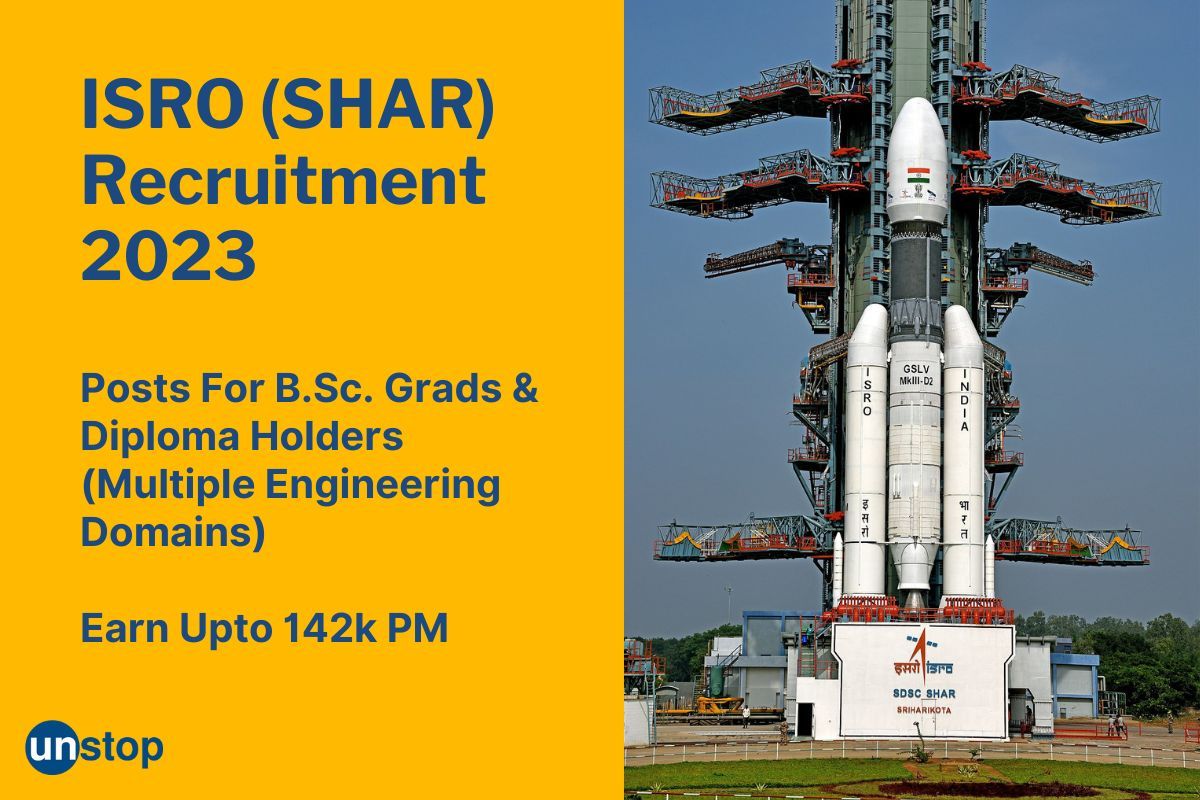 ISRO Recruitment 2023 (SHAR): Technical & Scientific Assistant Posts For Engineers, Earn Up To 142k PM!