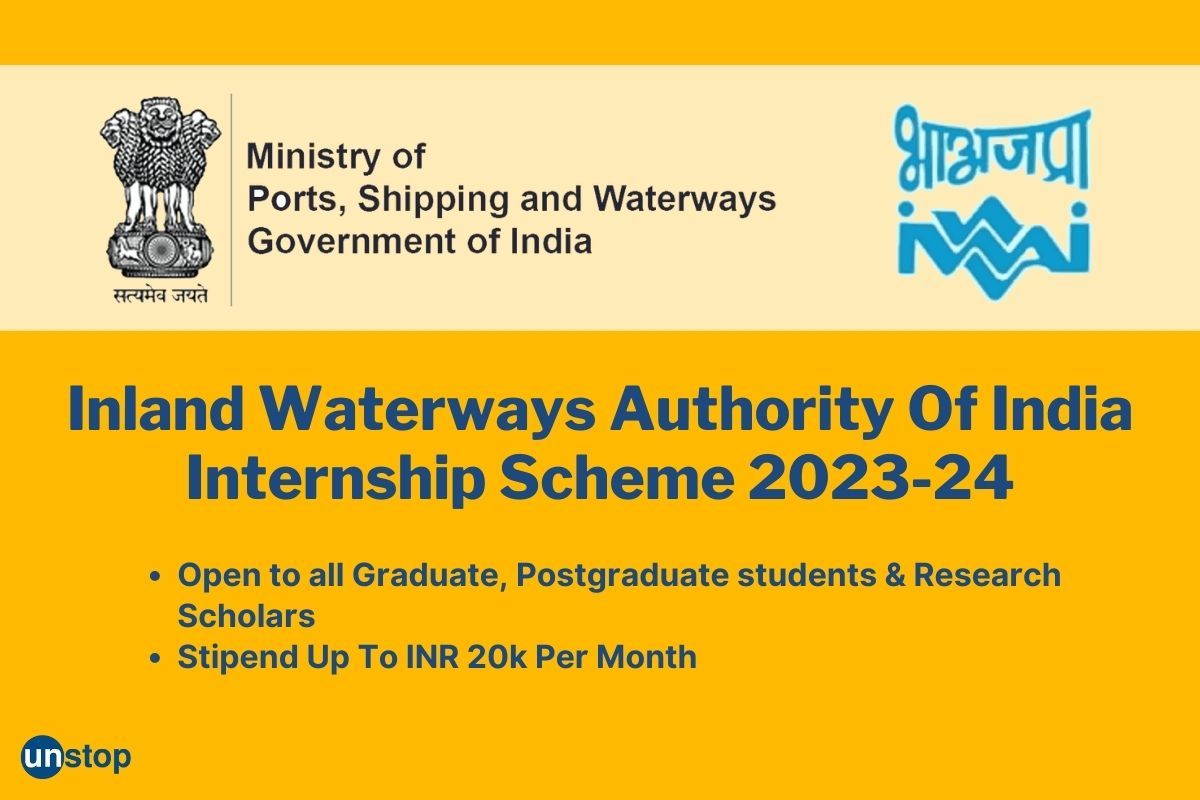 Ministry Of Ports, Shipping, & Waterways (IWAI) Internship Scheme 2023-24, Apply Now!