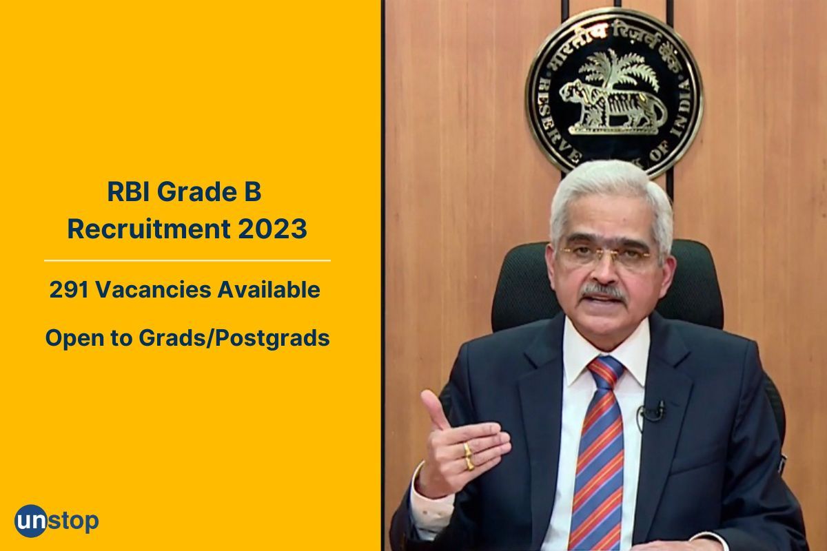 RBI Grade B Recruitment 2023: 291 Vacancies For Graduates & Postgraduates