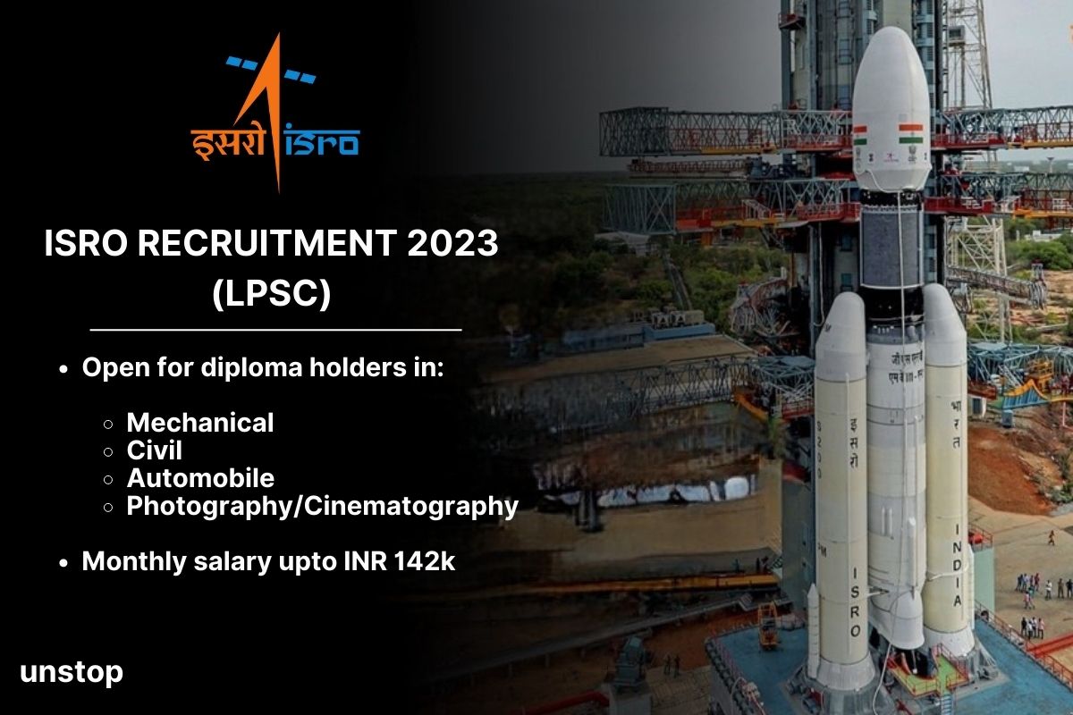 ISRO Recruitment 2023 (LPSC): Technical Assistant Posts // Unstop