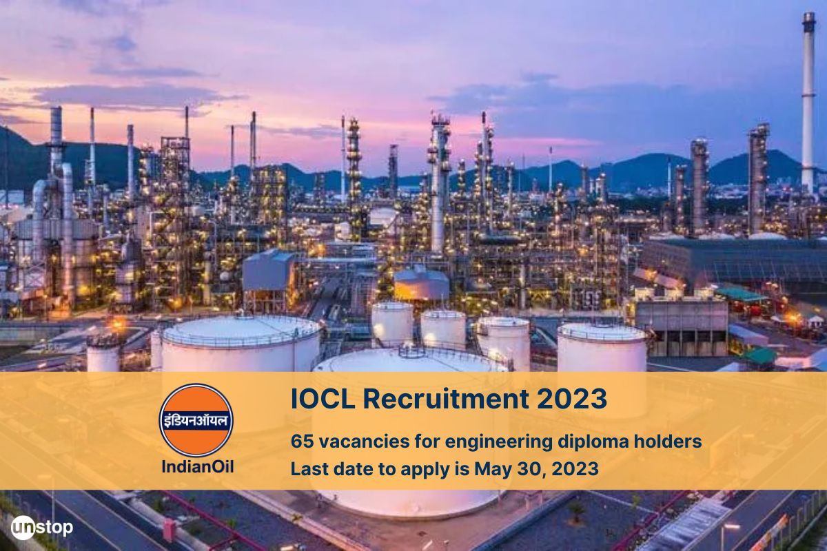 IOCL Recruitment 2023: 65 Vacancies With Monthly Salary Upto INR 1.05 Lakh