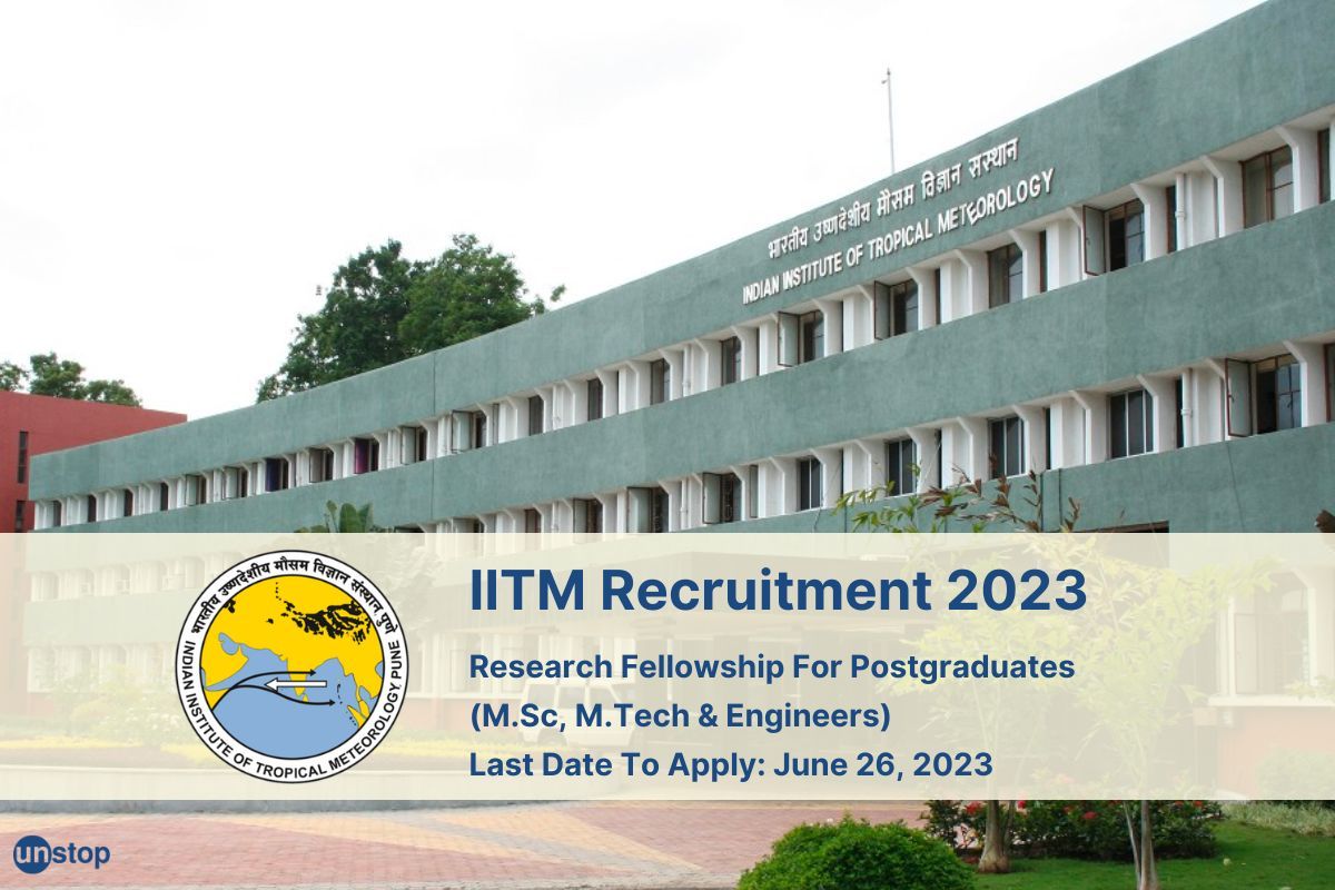 IITM Recruitment 2023: Postgraduates Apply Now For Research Fellowship