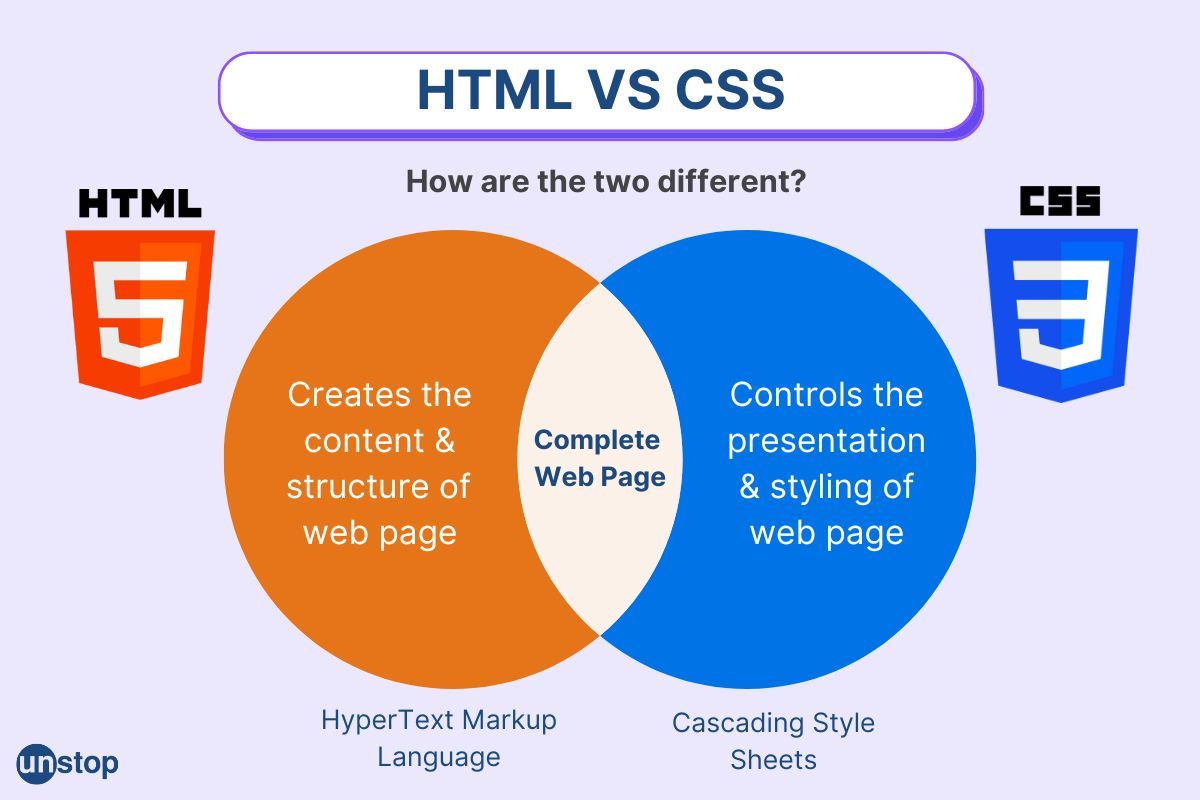 What Is The Difference Between HTML And CSS?