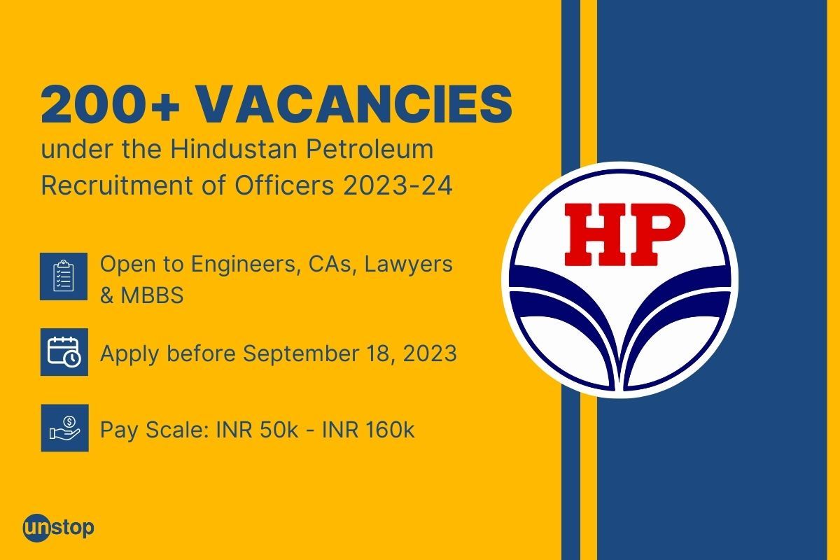200+ Vacancies For Engineers & CAs With No Work Ex At Hindustan Petroleum. Apply Now!