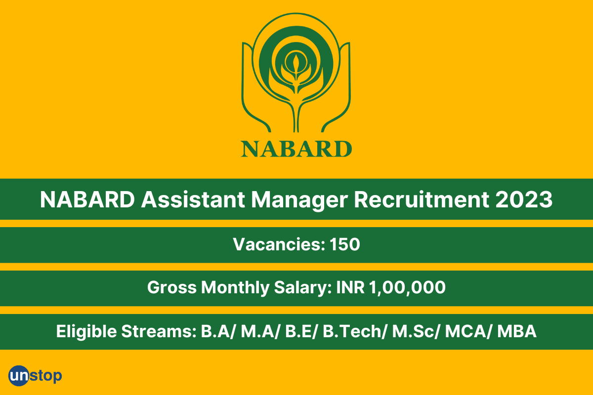 NABARD Assistant Manager Recruitment 2023 For 150 Vacancies; Monthly Pay Of INR 1 Lakh!