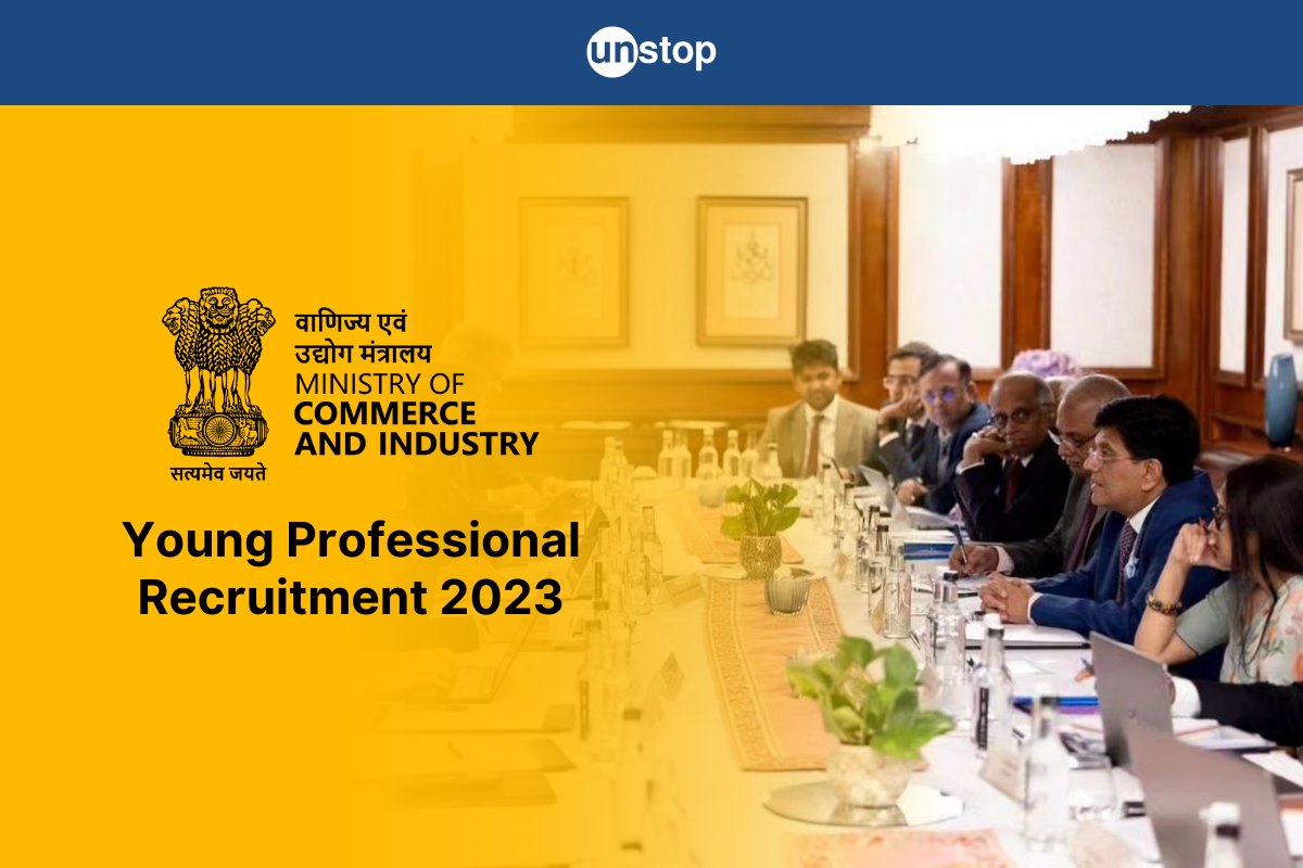 Ministry of Commerce & Industry: Apply For The Position Of Young Professional; Monthly Stipend INR 60,000