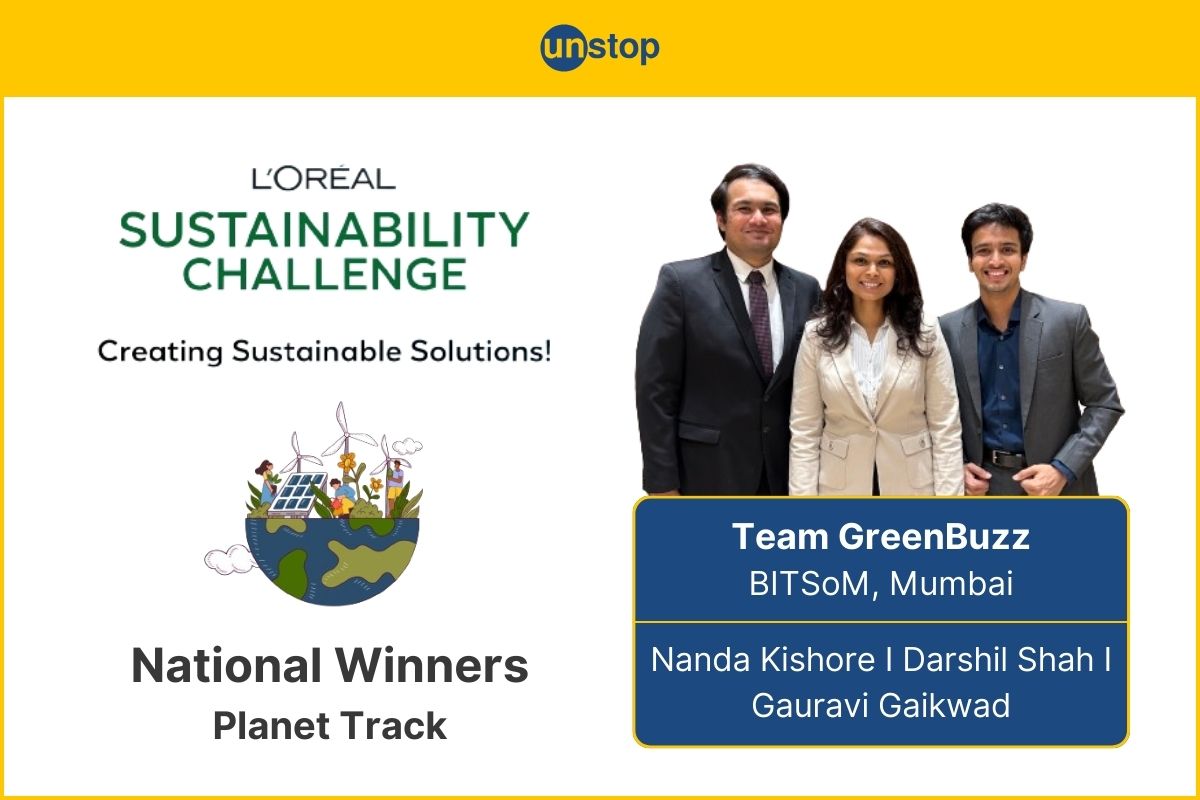 L'Oréal Sustainability Challenge 2023 Winners Of Planet Track From BITSoM Dig Out Their Winning Mantra