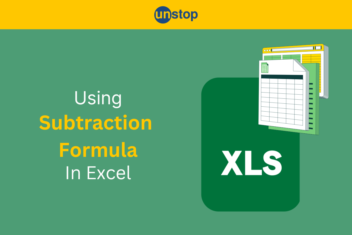 Subtraction Formula In Excel - Learn Different Ways Using Examples