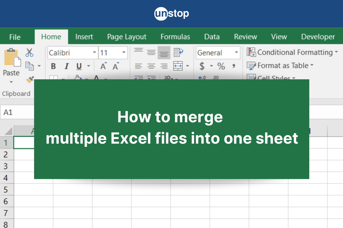 6 Methods To Merge Sheets In Excel